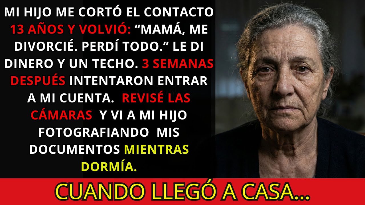 Mi hijo volvió después de 13 años… y me traicionó mientras dormía