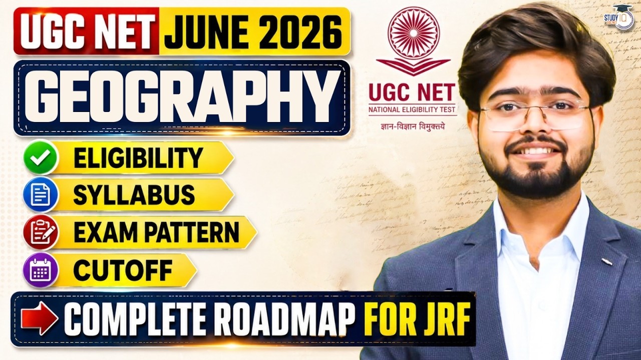 UGC NET JUNE 2026 | UGC NET GEOGRAPHY COMPLETE INFORMATION