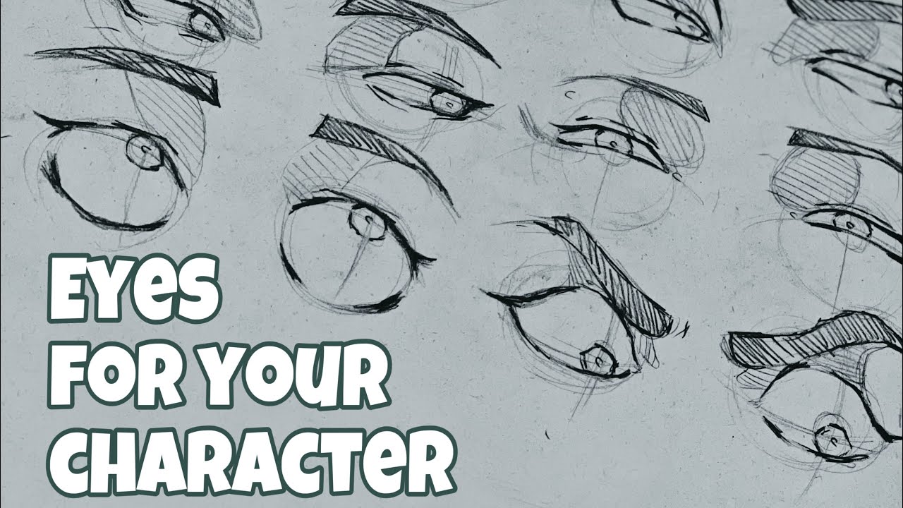 How I draw eyes for characters ?👀 (super easy ) ( for beginners)
