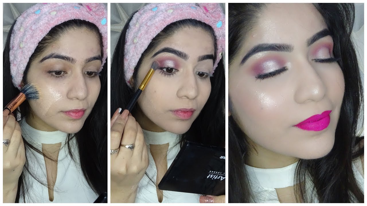 How To Do Parlour Makeup At Home In HIndi