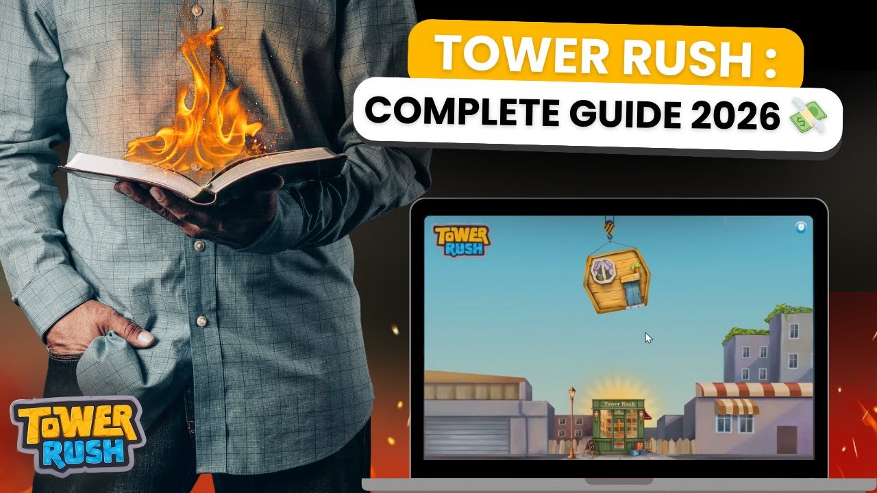 TOWER RUSH : How to PLAY and WIN from your very first game! COMPLETE GUIDE 2026 💸