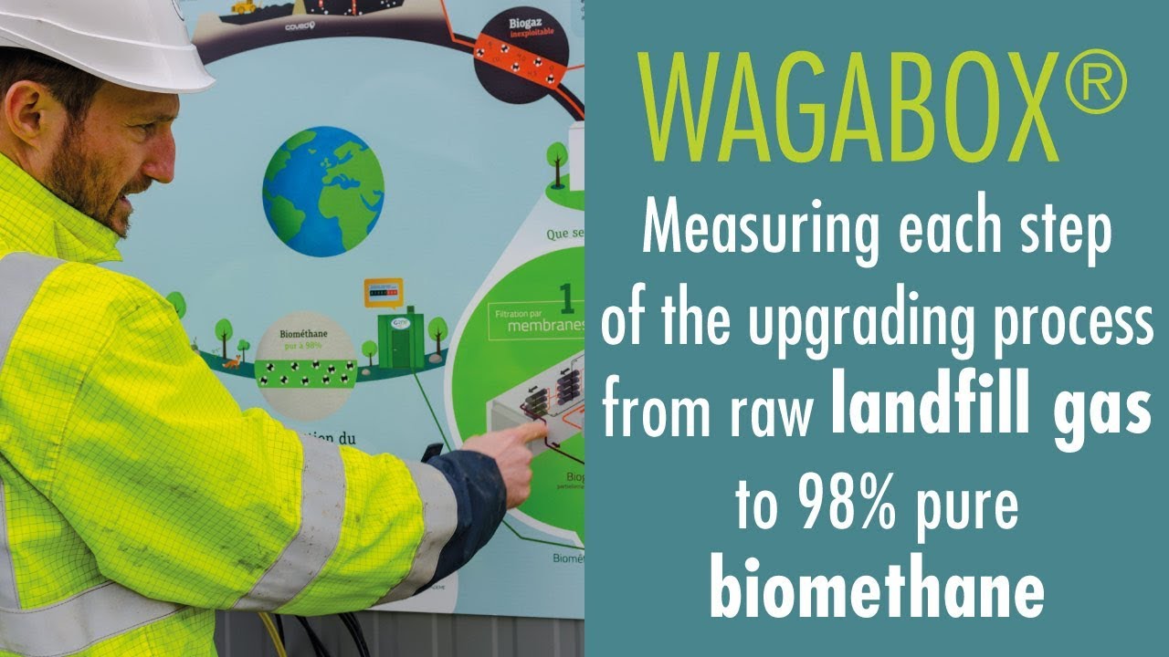 Wagabox 1: measuring biogas/landfill gas composition from the inlet to the outlet