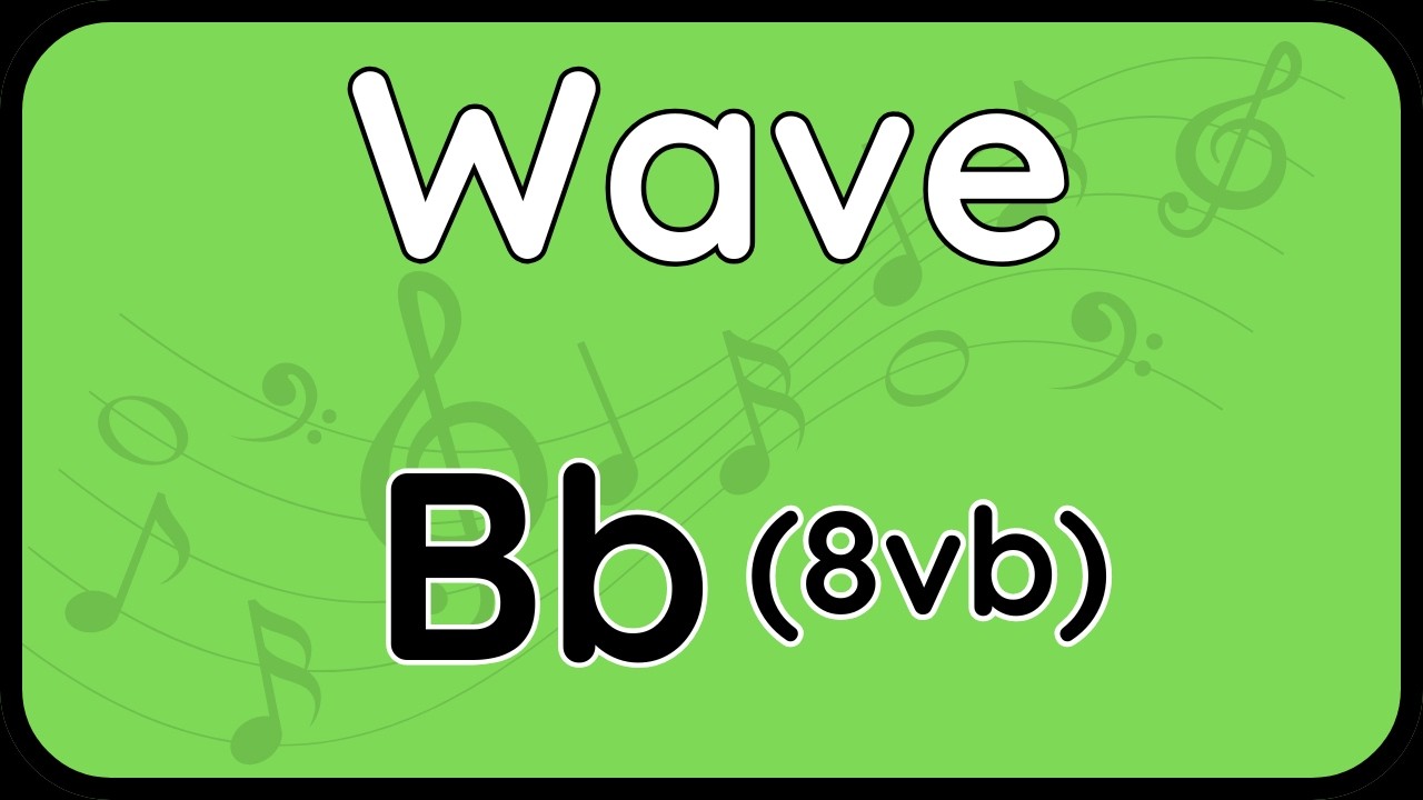 Wave · Backing Track (Bb Version 8vb) for Trumpet & Clarinet
