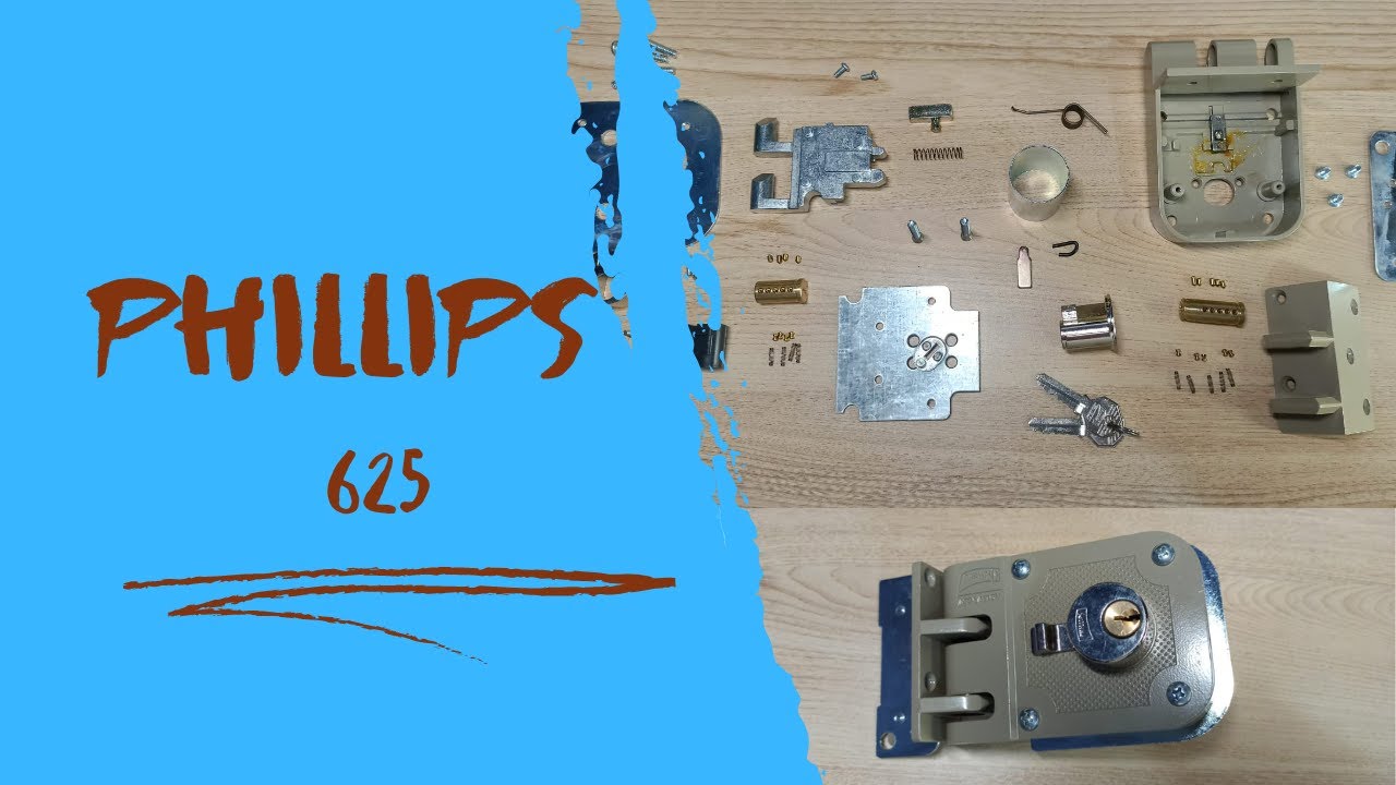 Guía paso a paso: Apertura y desarmado de una cerradura residencial Phillips 625 (Sin narración)