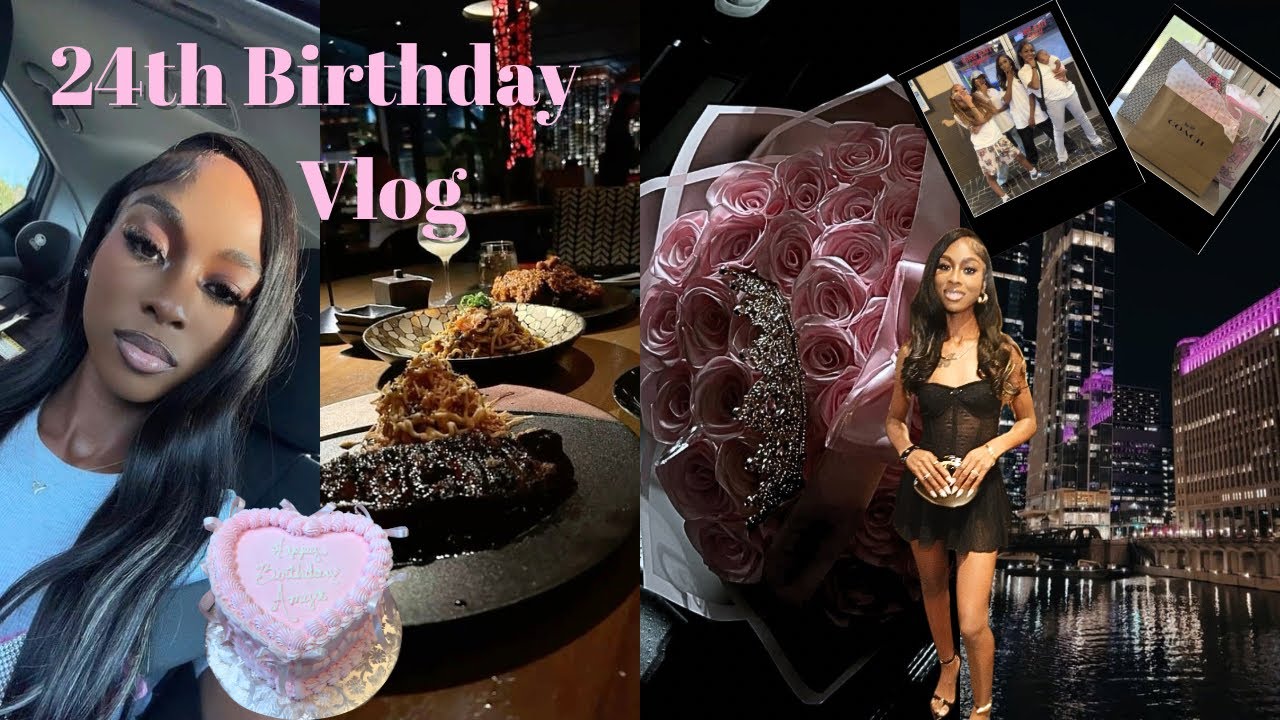MY 24TH BIRTHDAY VLOG! GRWM, DINNER, 🥂BOWLING, & MORE