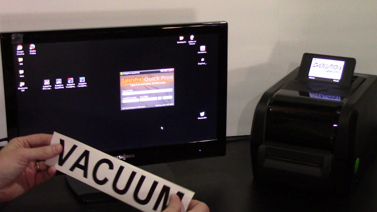 SafetyPro Demo: Printing a Pipe Label