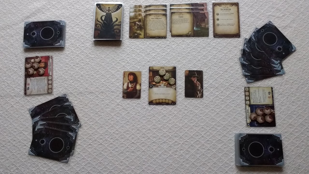 How to set up your first ever game of Arkham Horror the Card Game Scenario 1 The Gathering