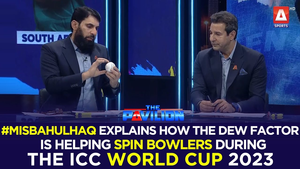 #MisbahUlHaq explains how the dew factor is helping spin bowlers during the ICC World Cup 2023