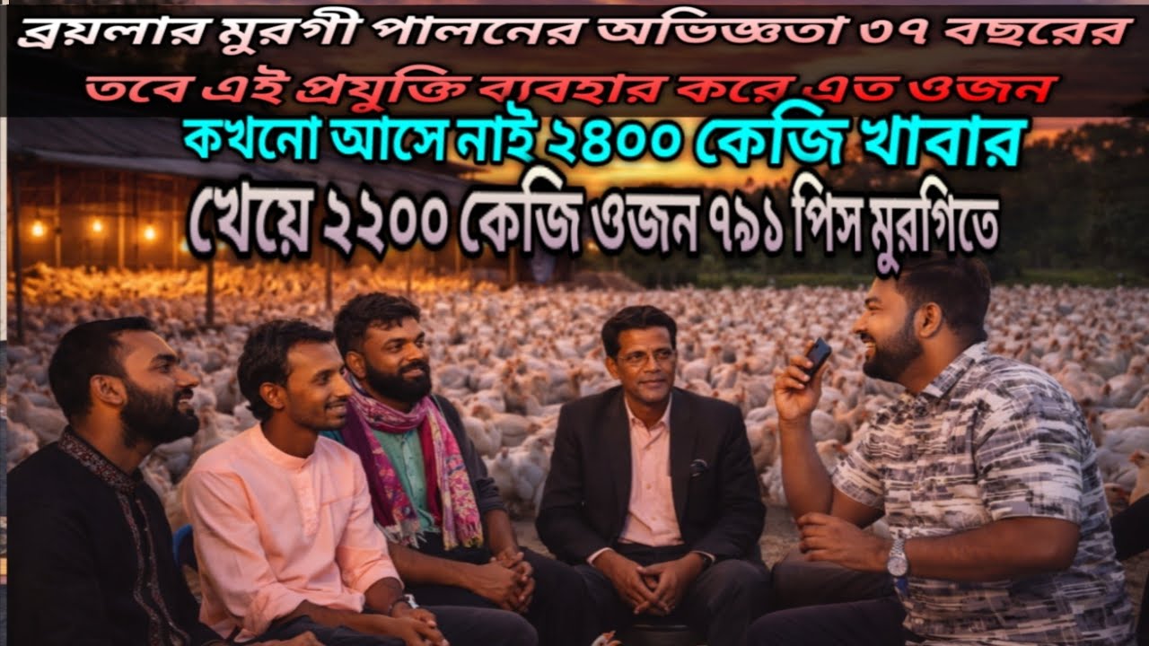 ৩৭ বছরের ব্রয়লার অভিজ্ঞতা!কিন্তু এমন ওজন জীবনে দেখিনি ৭৯১ পিস মুরগি ২৪০০ কেজি খাবার  ২২০০ কেজি ওজন।