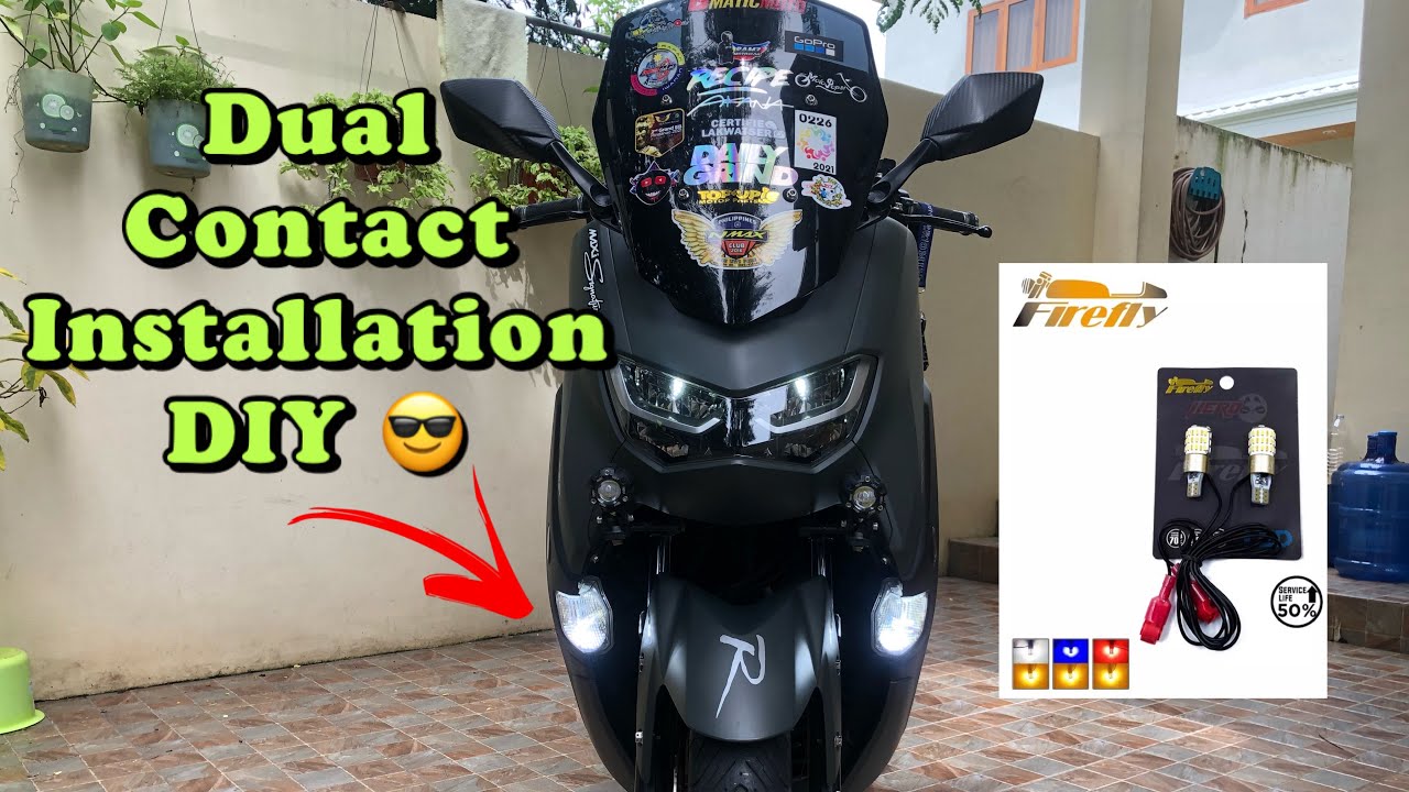 HOW TO INSTALL DUAL CONTACT SIGNAL LIGHT ON YAMAHA NMAX 2020 | RamzMotovlog