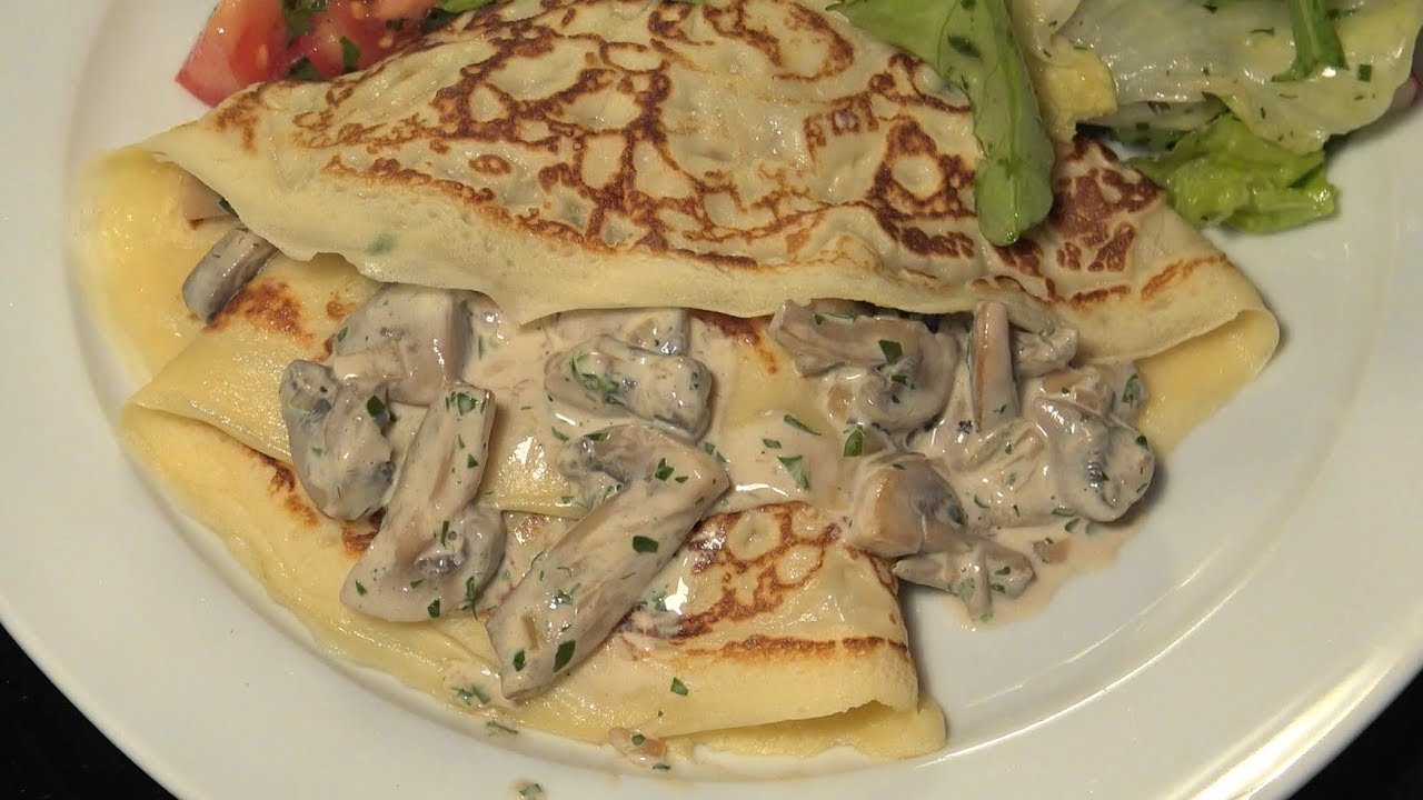 Champignon- Palatschinken / Pfannkuchen