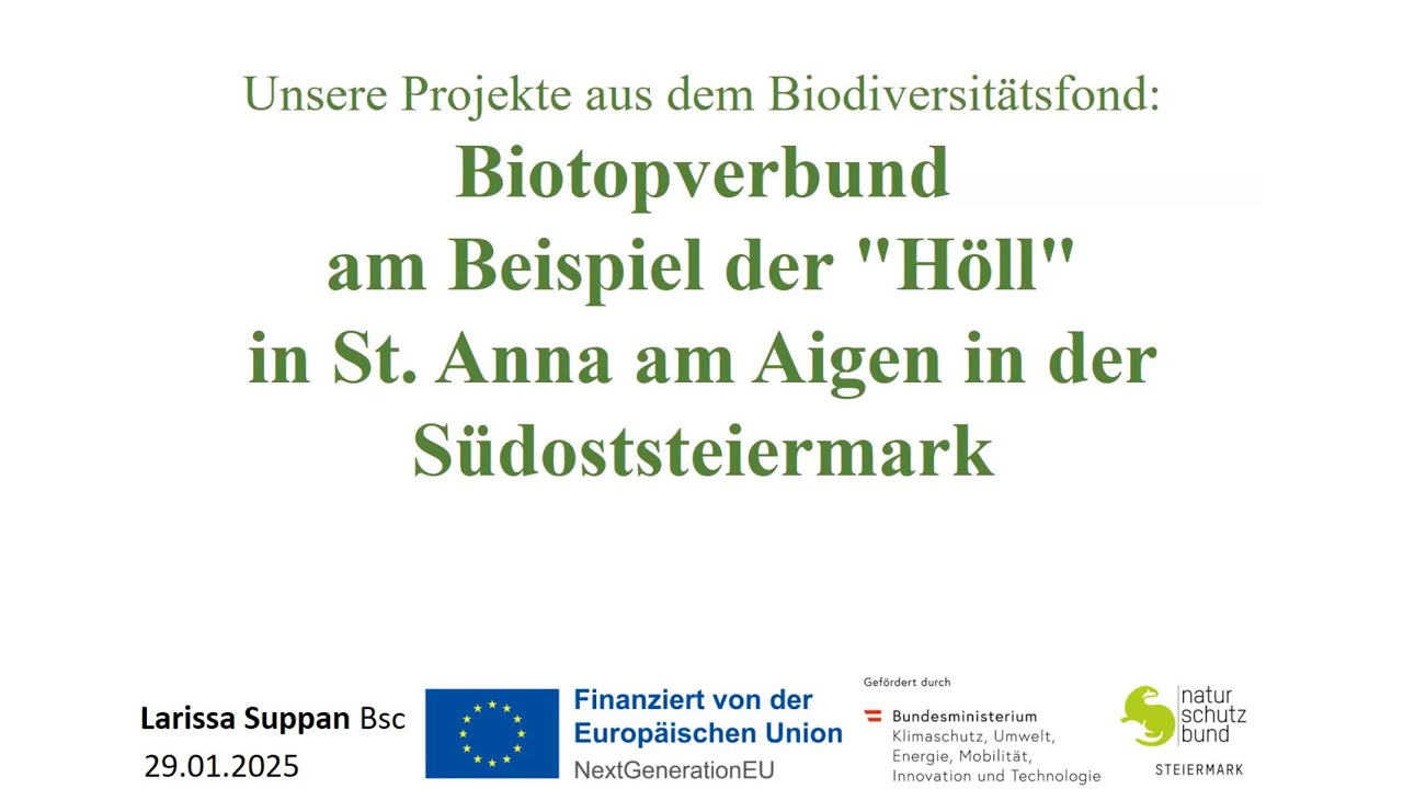 Biotopverbund am Beispiel der 