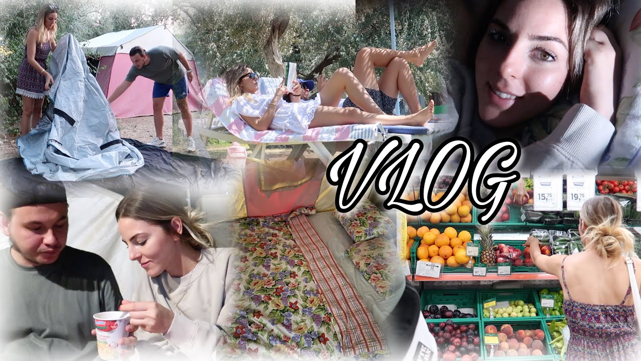 VLOG | İKİ G&Uuml;NL&Uuml;K KAMP VLOGU 🏕 | MARKET 🛒 | PRATİK YEMEKLERİMİZ 🥘 DENİZ 🏖 VE BOL DİNLENMELİ
