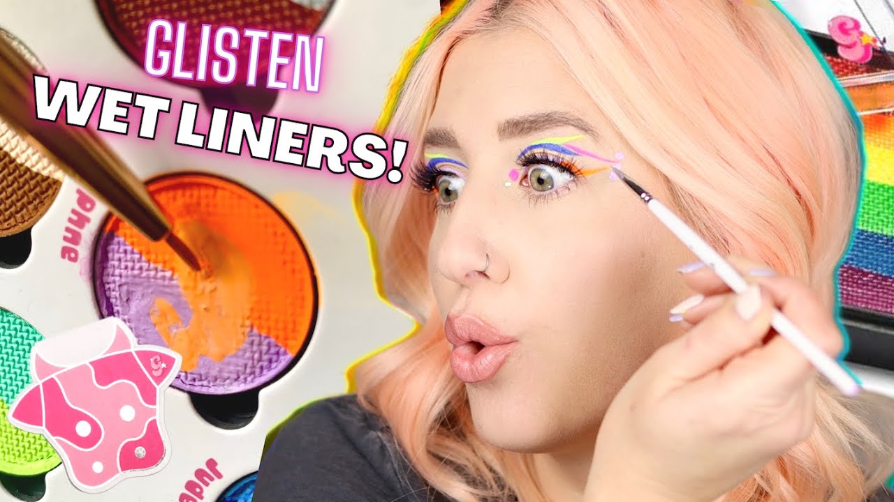 Water Activated Liner? GLISTEN COSMETICS X CLAY DROP COW PALETTE!
