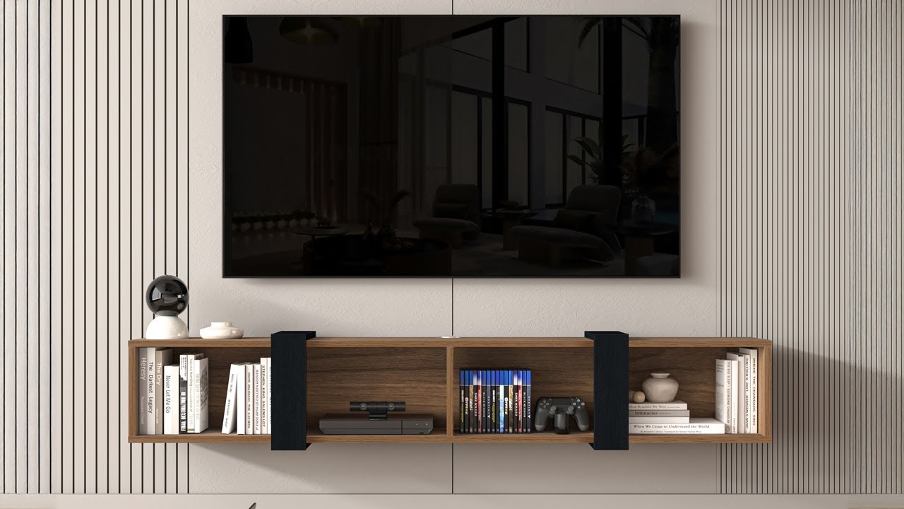 Easy Wall Mount Installation / Quick Setup & Floating Design / Step-by-Step Installation / DIY