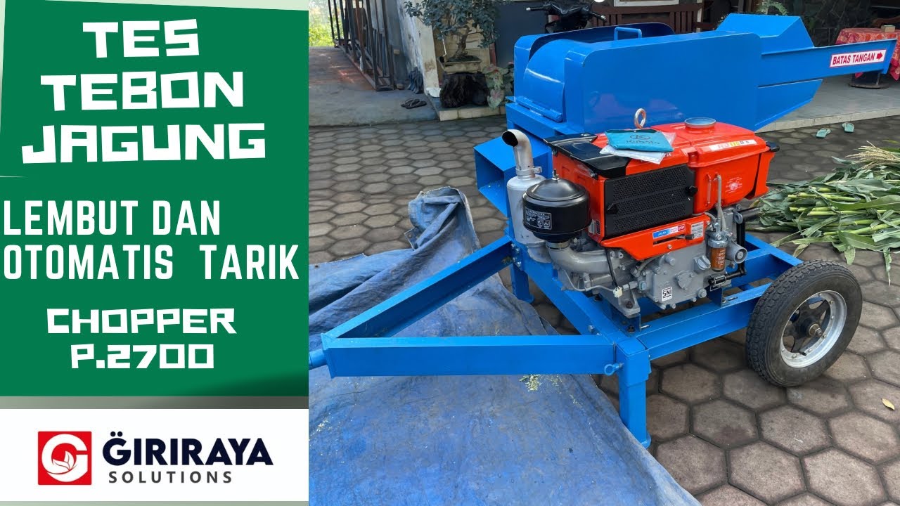 Pencacah tebon jagung lembut, mesin chopper tipe P.2700