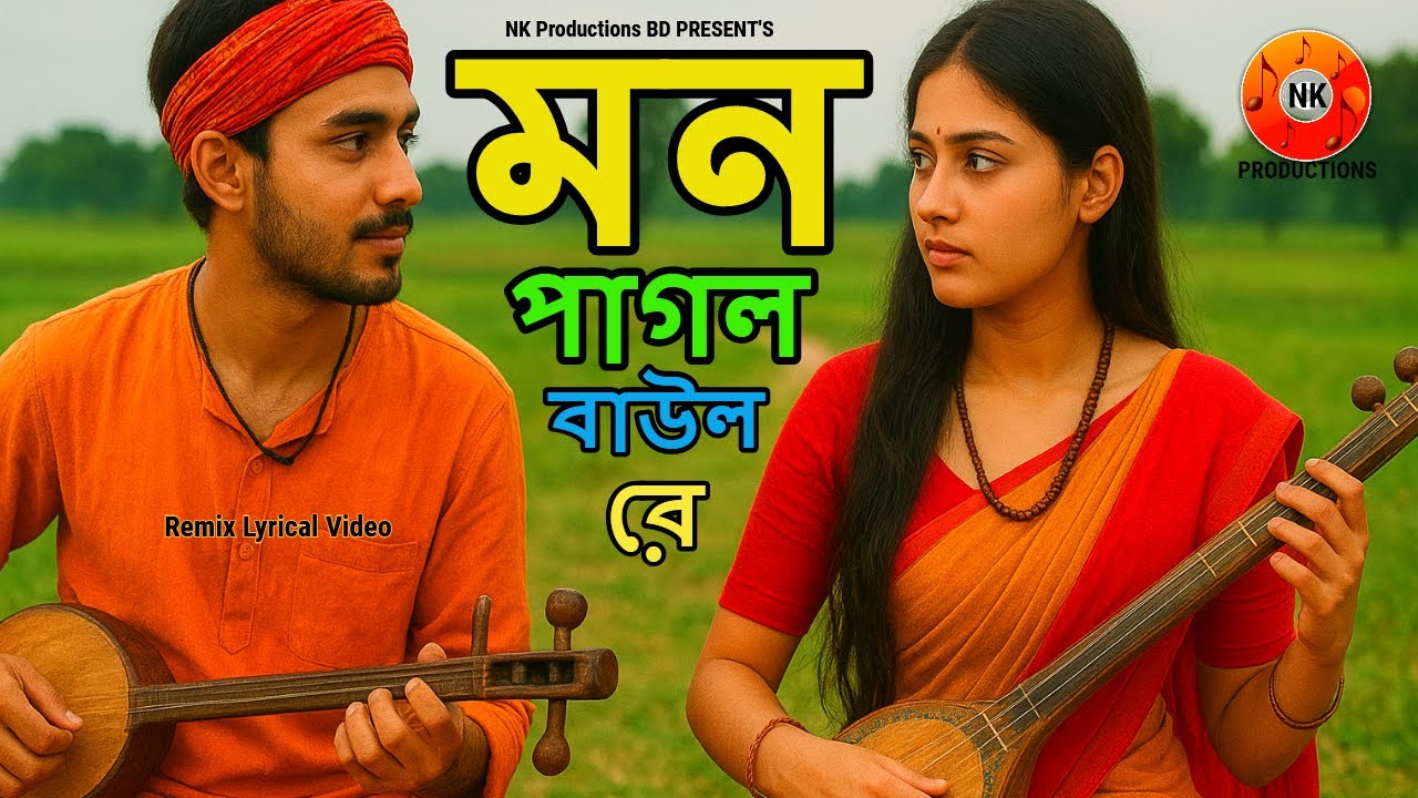 Mon Pagol Baul Re ll মন পাগল বাউল রে ll Bangla Baul Song ll Remix Video ll NK Productions BD