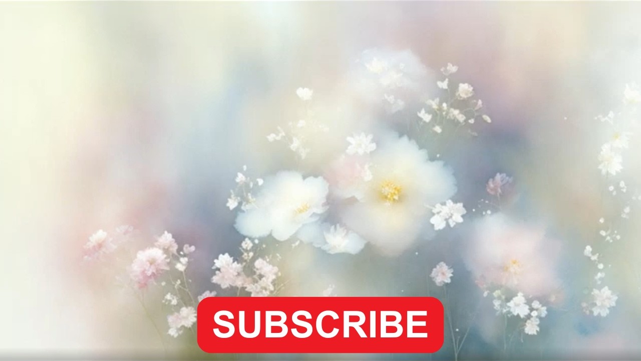Floral Watercolour TV Screensaver – TV Wallpaper – 1 Hour – No Music, No Sound