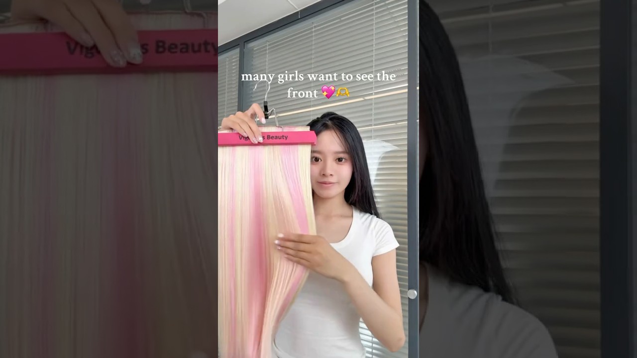 pretty hair extensions💖 #hairtok