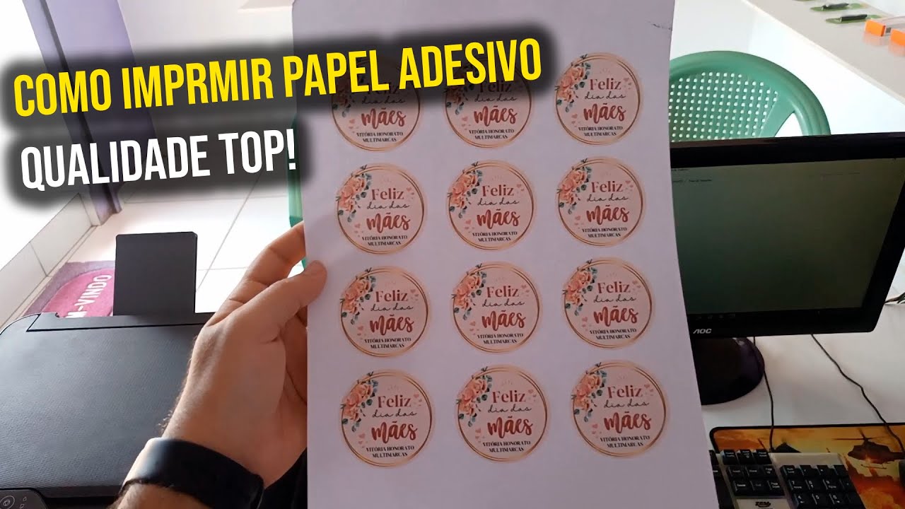 COMO IMPRMIR PAPAL ADESIVO NA IMPRESSORA EPSONL3250,l4150,L1250
