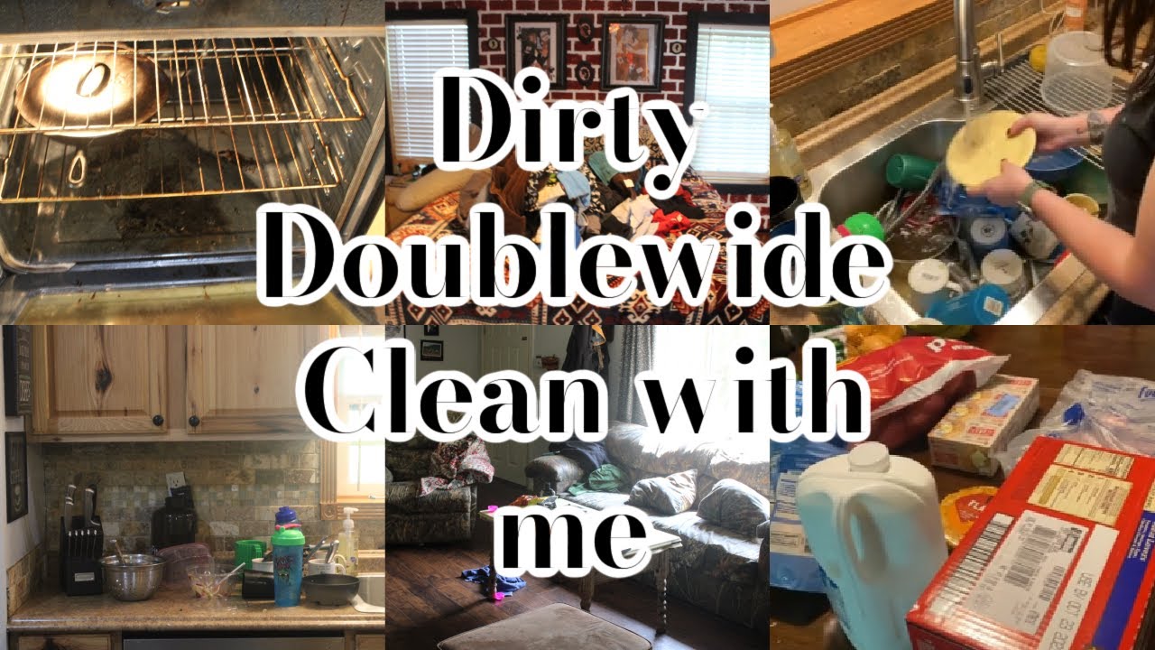 Dirty Doublewide Clean with me #mobilehomeliving #cleanwithme #cleaningmotivation