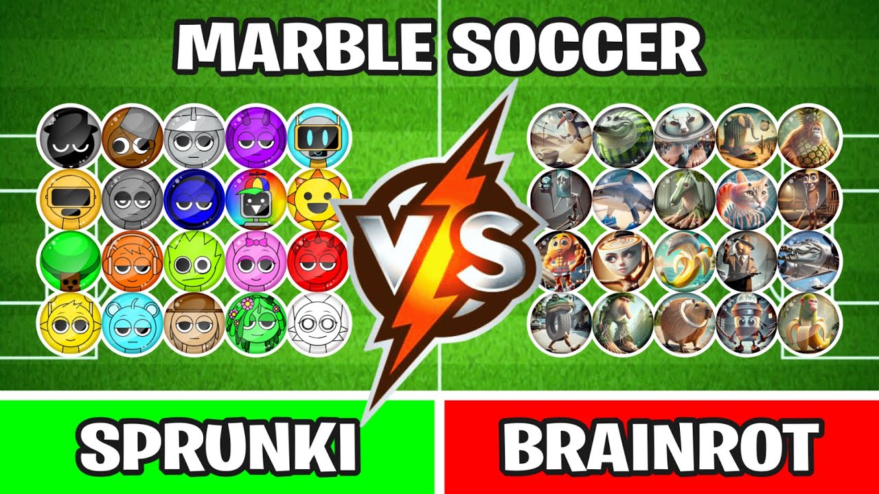 Marble Soccer: SPRUNKI VS BRAINROT