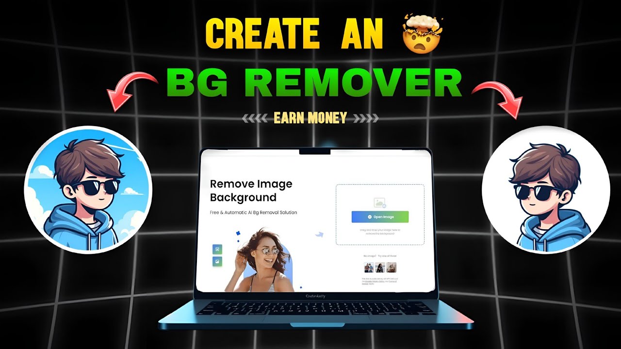 Create Bg Remover Web Tool Earn Money using AI In Telugu #development  #telugu #new #trending