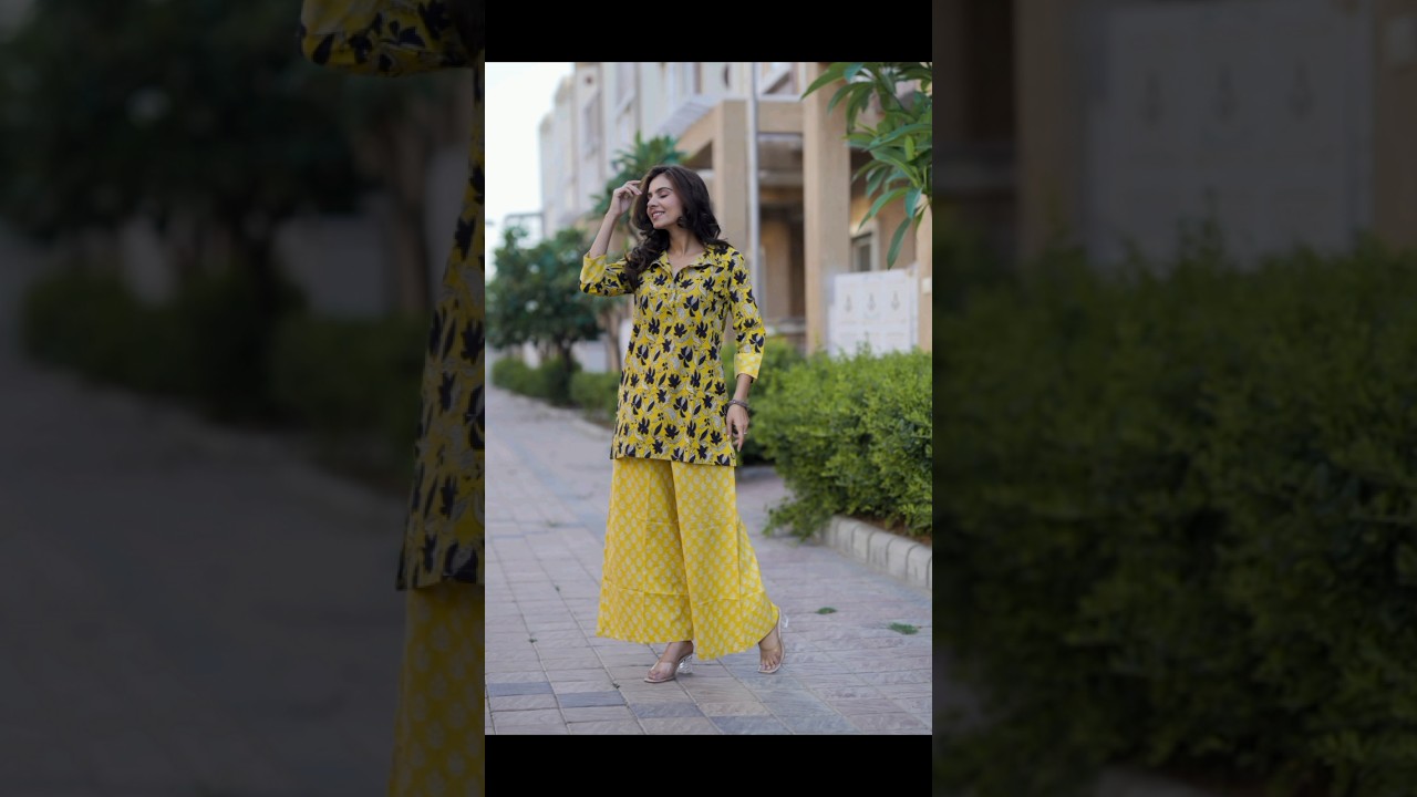 kurti plazo sets // co ord sets // short kurti with plazo // latest designs // trending collections