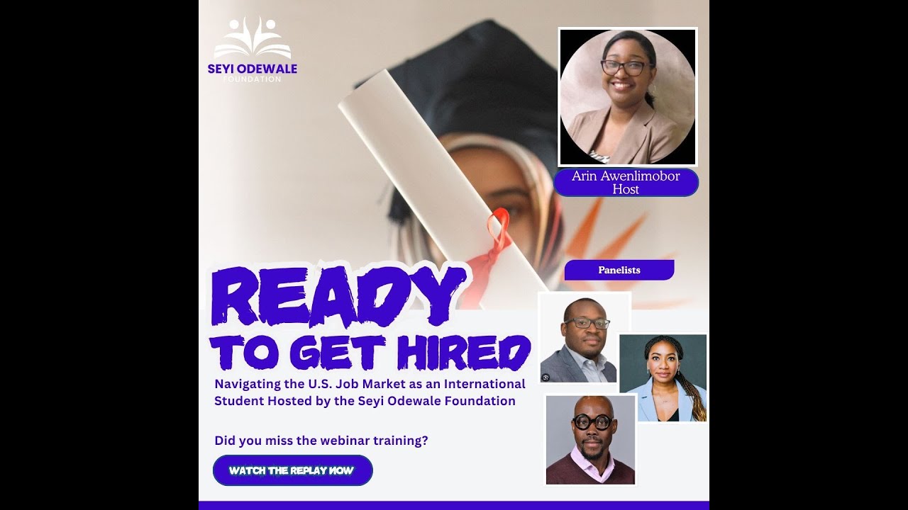 Ready To Get Hired! Navigating the US Job Market as an International Student Webinar