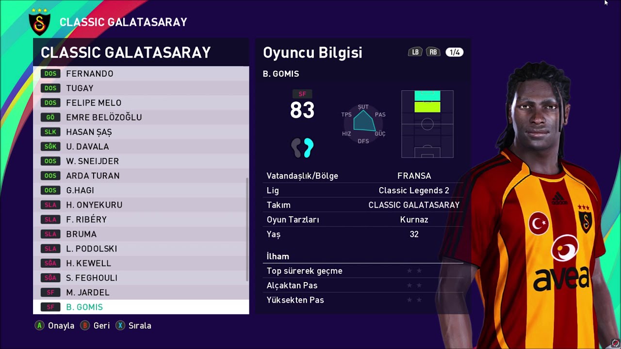 PES 2021 - Classic Galatasaray (GS)
