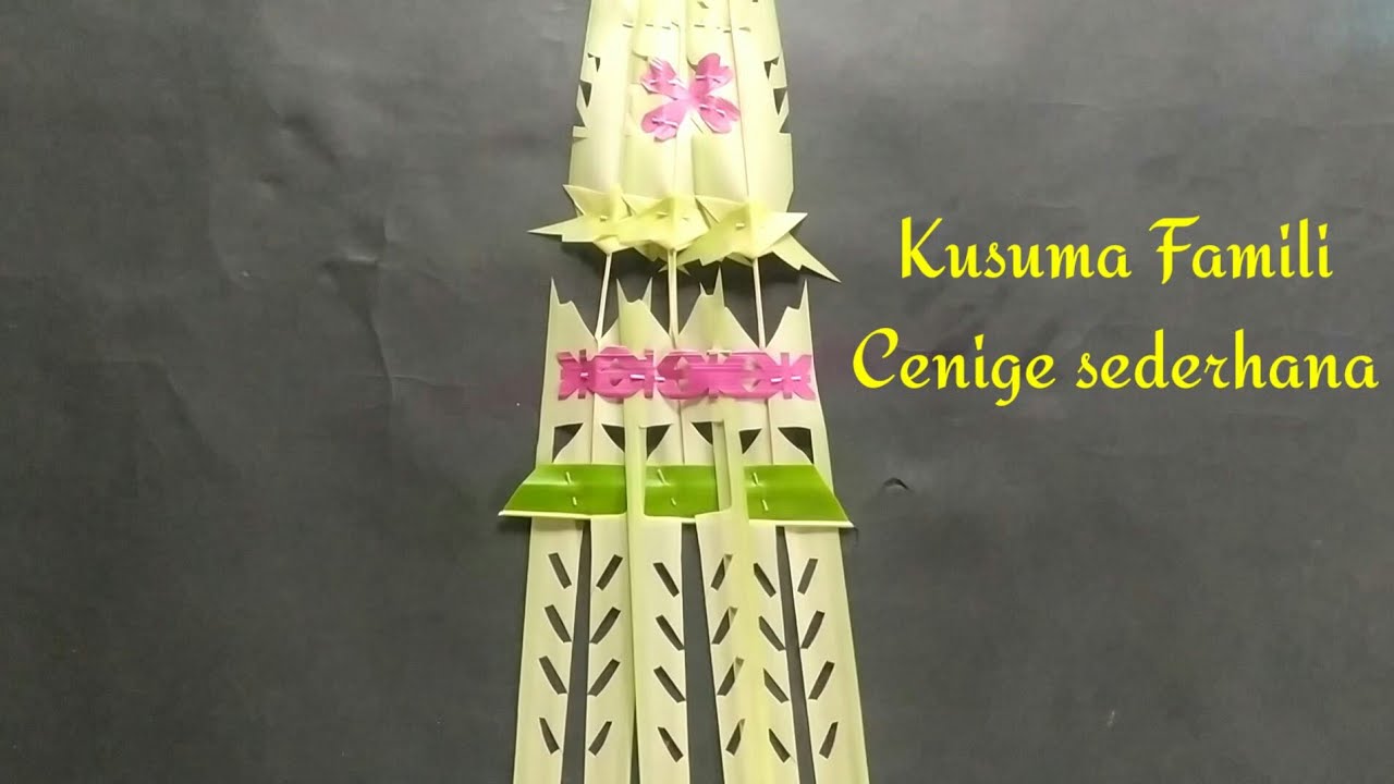 cara membuat Cenige sederhana