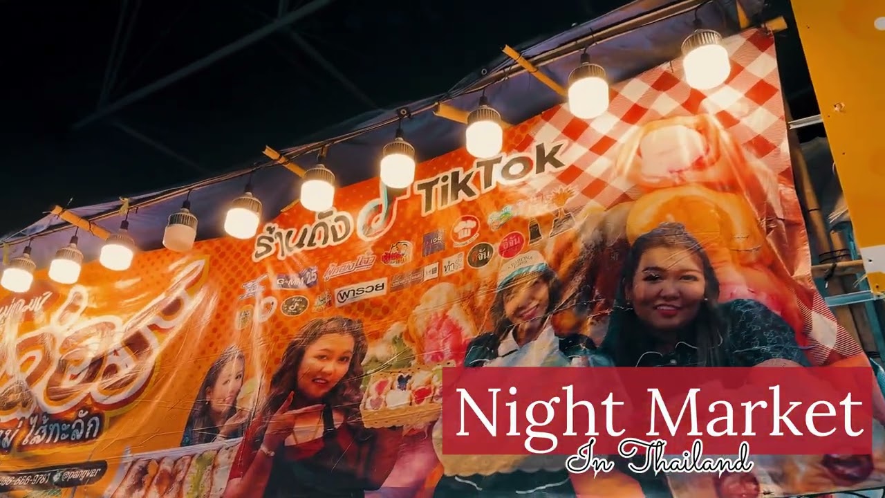 Wandering through a Thai Night Market || No talk vlog