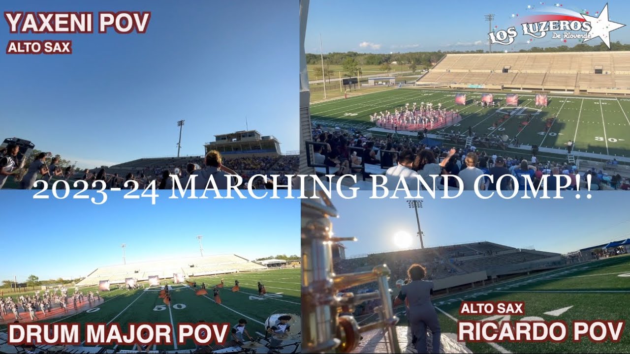 2023-24 MARCHING BAND COMP!! ALTO SAX & DRUM MAJOR POV 🎶🎷🤩