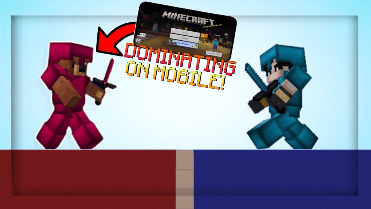 Dominating Minecraft Bridge on Mobile! // MCPE 1.17