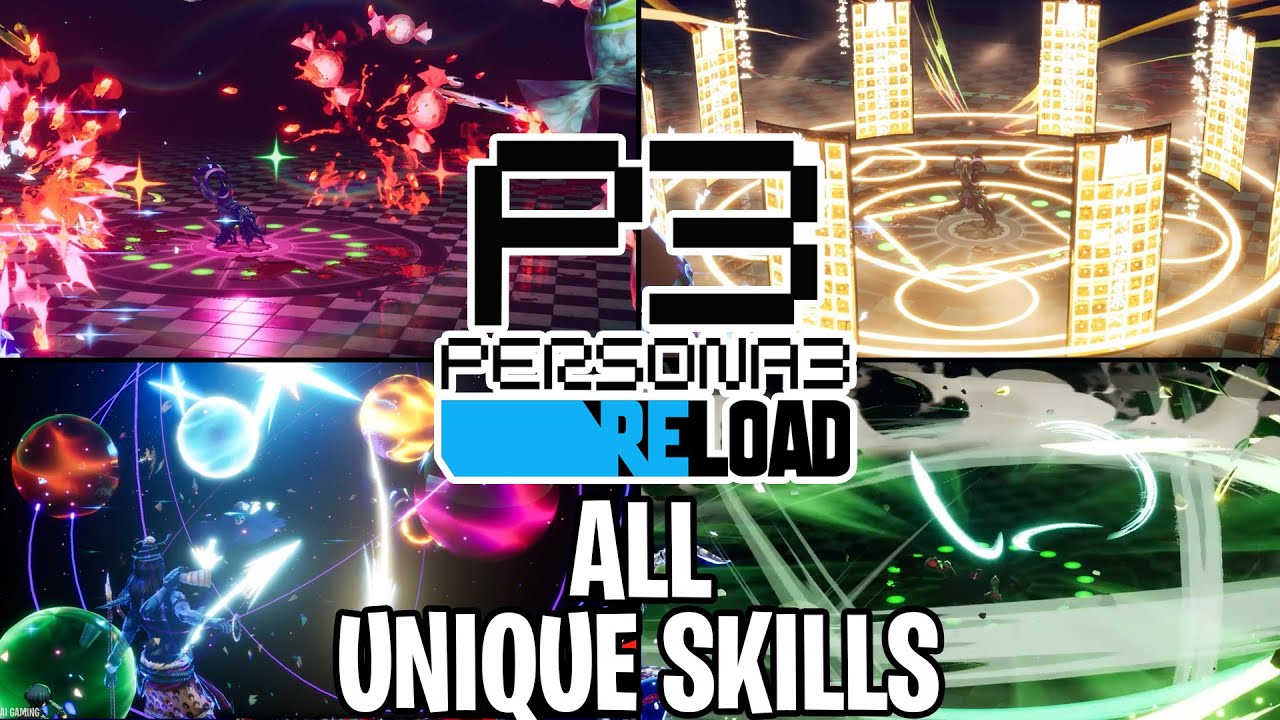 Persona 3 Reload | All Unique Skill Animations