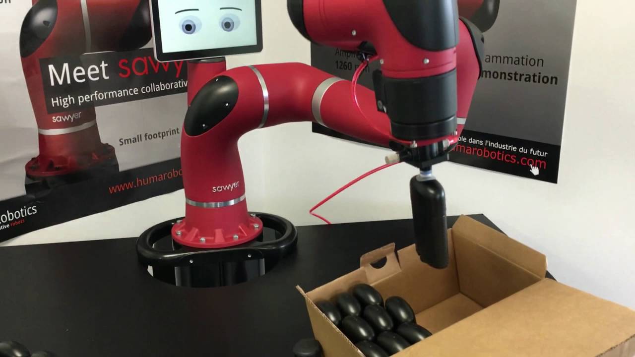 Cobot Sawyer - Mise en carton et packing