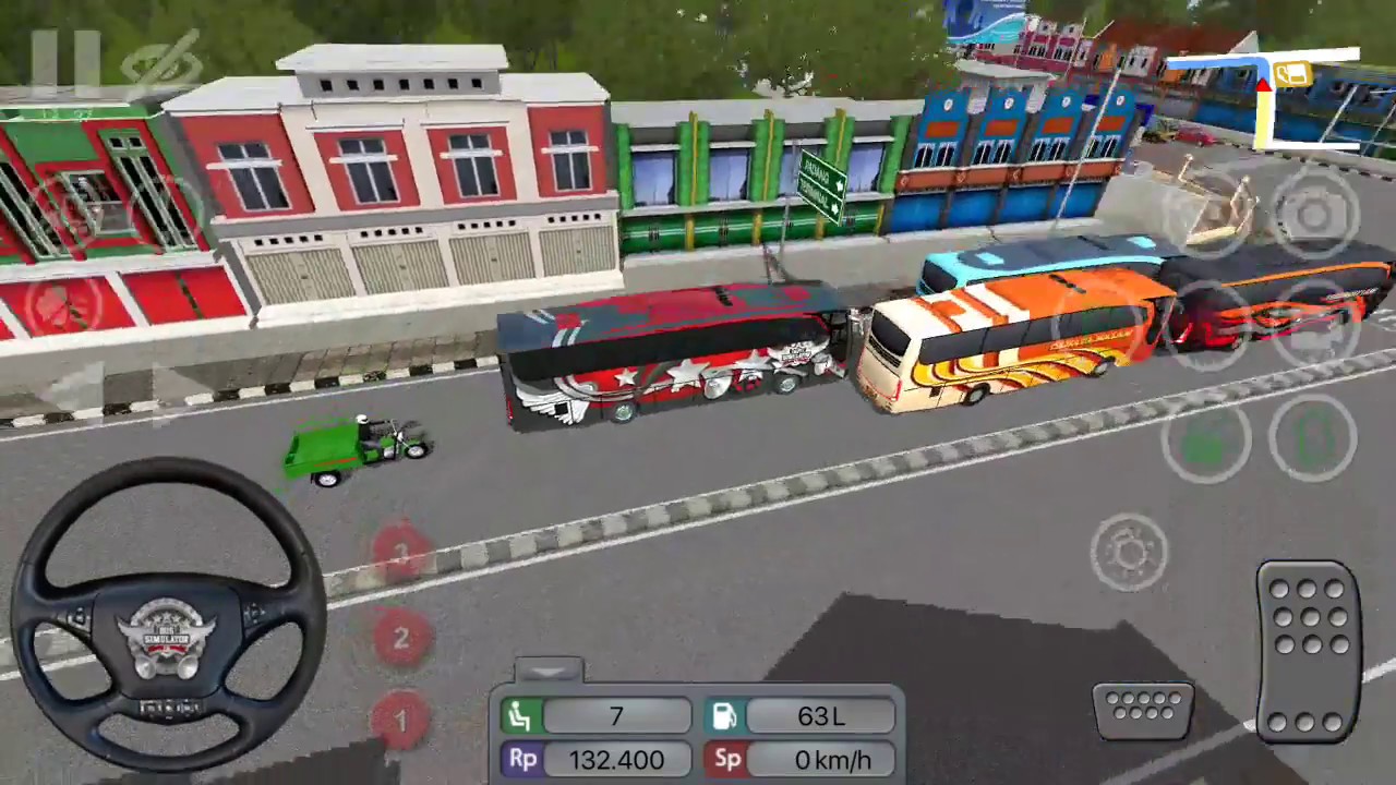 Thrilling Bus Driving 150km/h inside city /Android gameplay