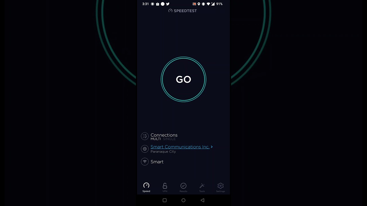 SMART LTE-A MQ-725 SPEED TEST CAVITE AREA