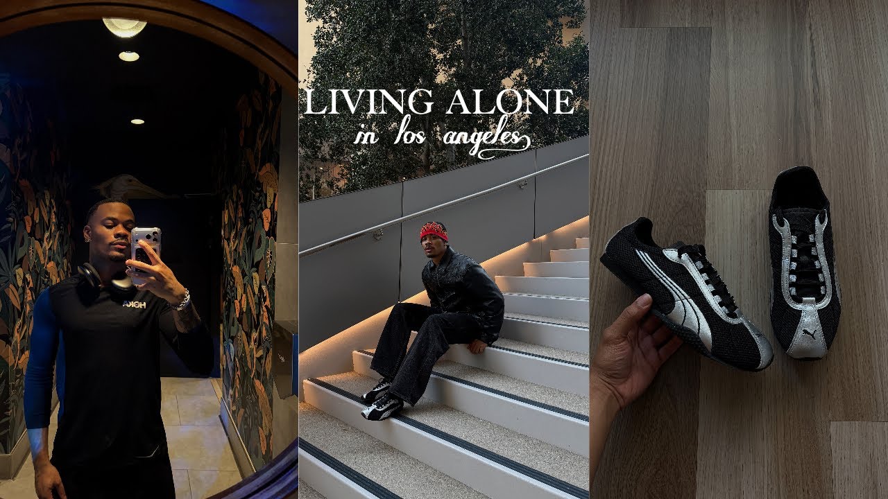 living alone | starting the new year strong, grocery haul, & shooting for puma.