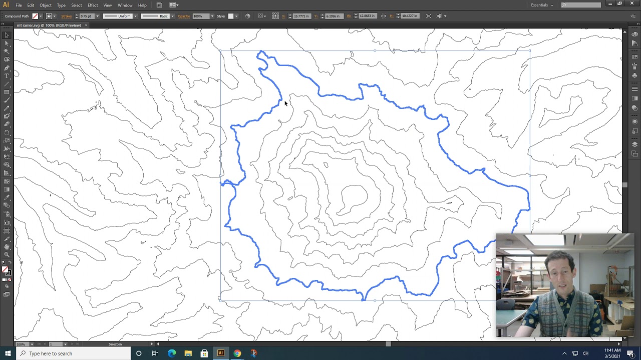 Laser Cut Topo Map Tutorial: M1.7