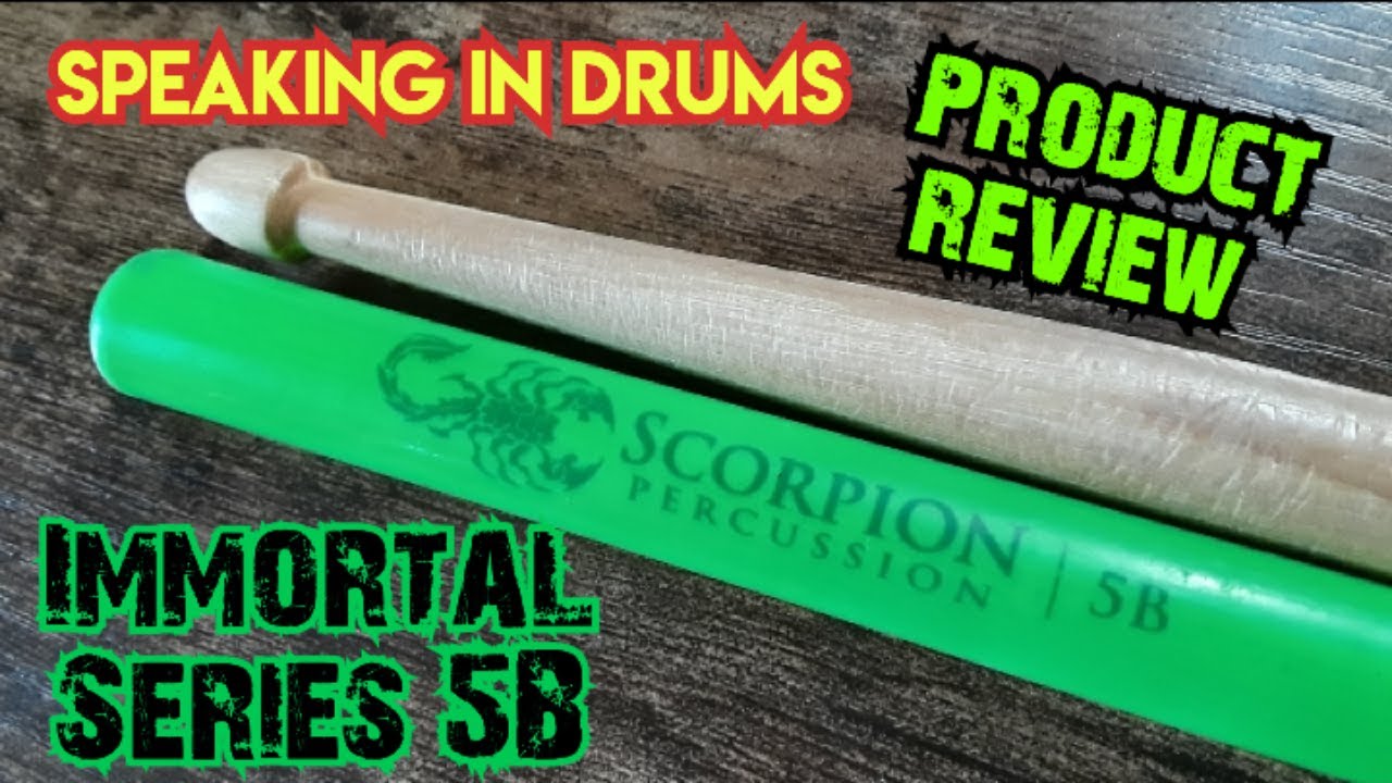 Scorpion Percussion Immortal Series 5B sticks.  #scorpionpercussion #drummer #drumset #drumming