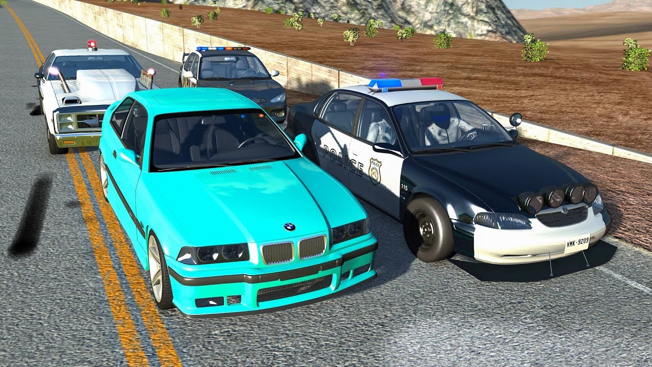 EPIC POLICE CHASES #34 - BeamNG Drive | CRASHdriven