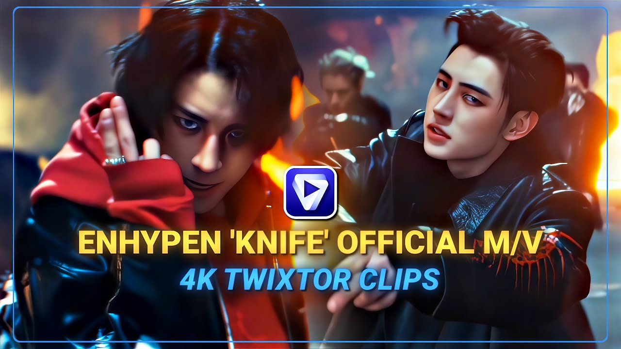 ENHYPEN: 'KNIFE' OFFICIAL M/V 4K SLOWMO/TWIXTOR CLIPS ॥ SUNFOXNIM