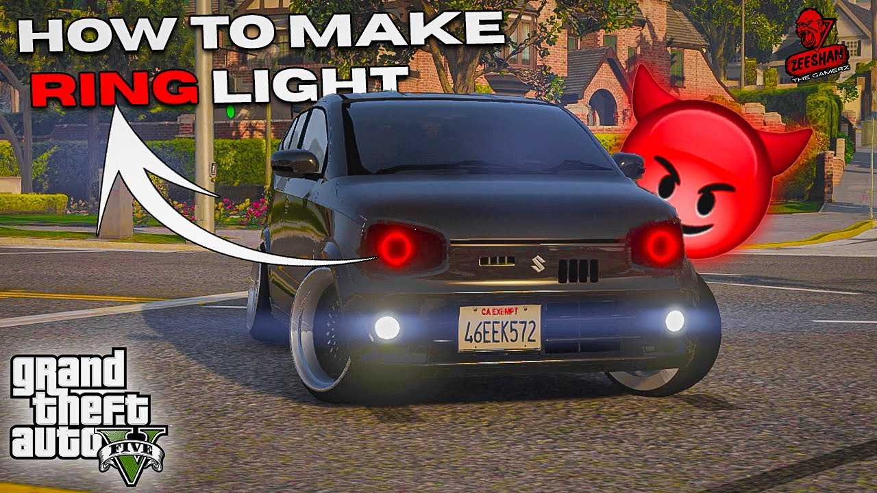 HOW TO ADD RING LIGHT TO ANY CAR WITH ZMODELER AS A HEADLIGHT FOR GTA V | BLENDER TUTORIAL | BY ZTG