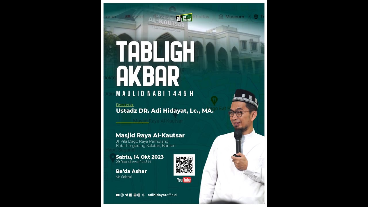 [LIVE] Tabligh Akbar: Maulid Nabi  - Ustadz Adi Hidayat