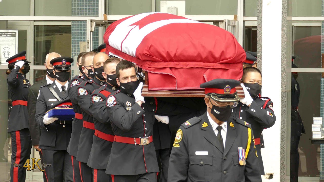 Toronto: Military funeral honors ceremony for Jeffrey Northrup at BMO Fields 7-12-2021