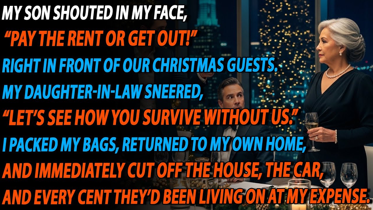 😱 My Son Yelled “Pay the Rent or Leave!” on Christmas — My Reply Froze Him ❄️