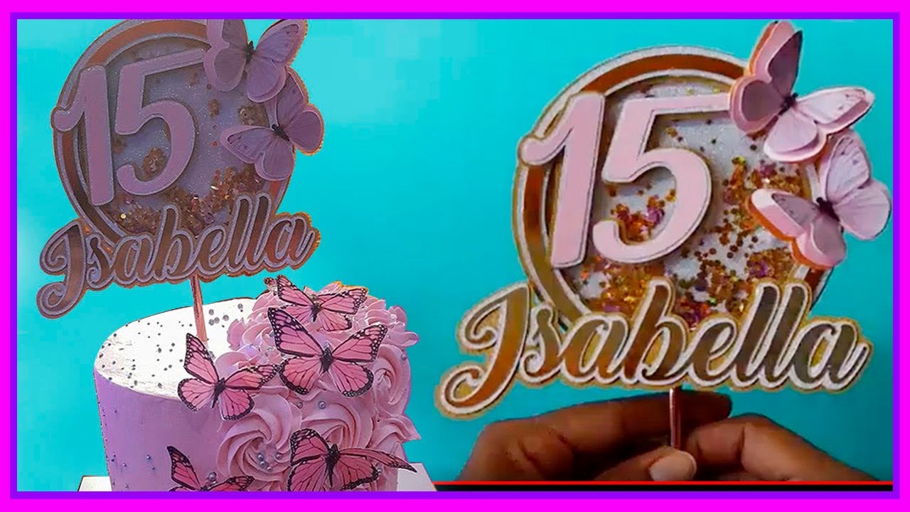 Cake topper  MARIPOSAS en SILHOUETTE STUDIO