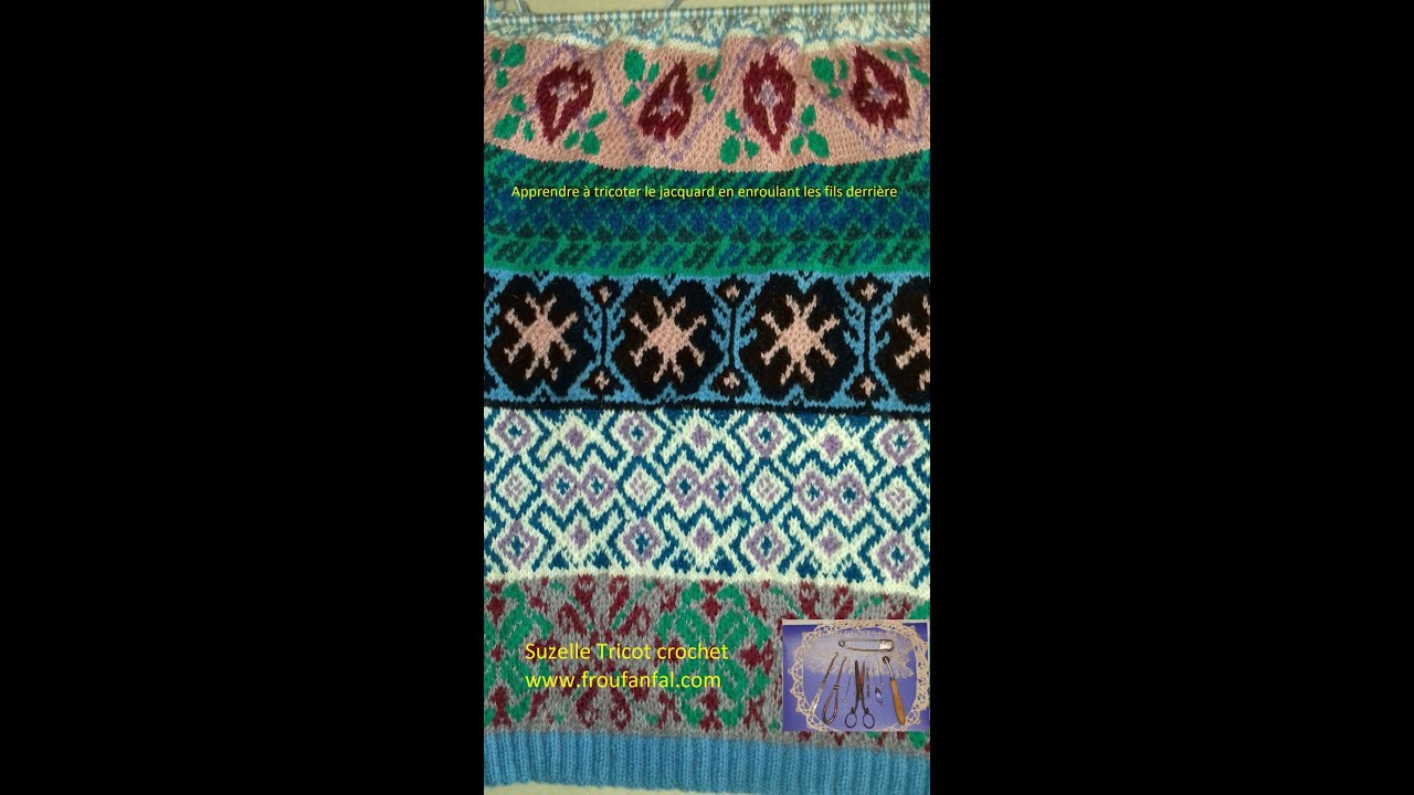 tuto pas à pas le jacquard à 2 ou 3 fils