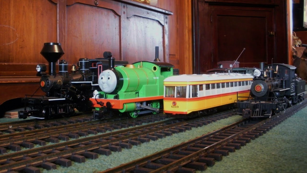 Model Trains Running Through the House (Dedicated to @JimZim)